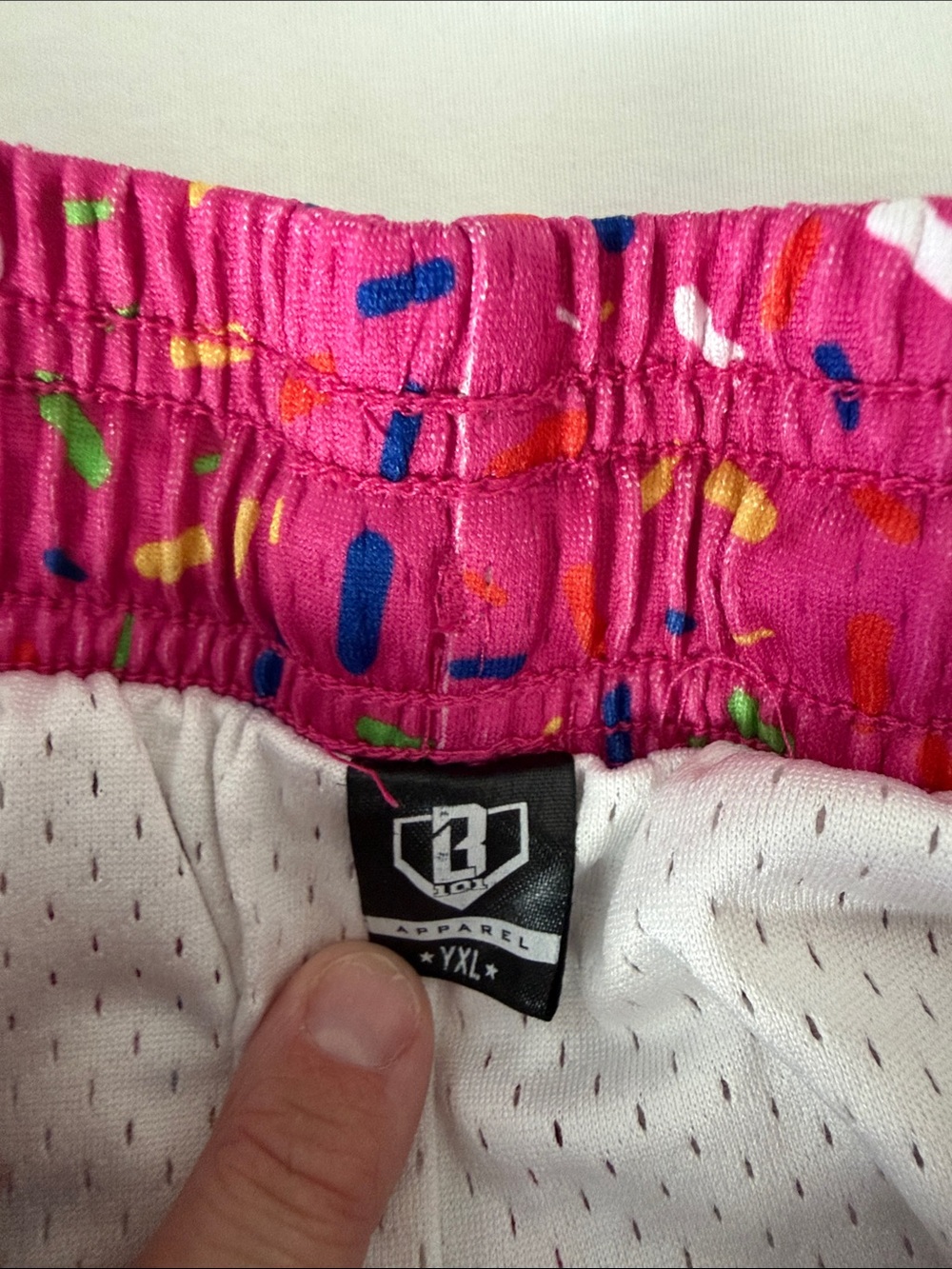 Baseball Lifestyle 101 Youth Ice Cream Shorts 5 In Pink Youth XL - Picture 3 of 12